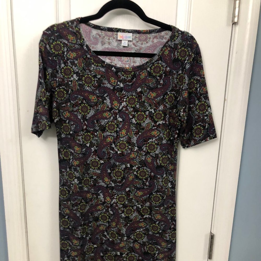 LuLaRoe Julia Sheath Dress.  Used.
